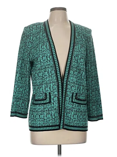 Pre-owned Misook Cardigan Sweater In Blue