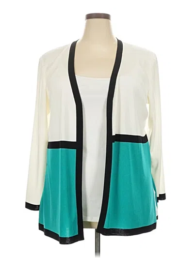 Pre-owned Misook Cardigan Sweater In Blue