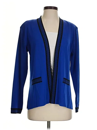 Pre-owned Misook Cardigan Sweater In Blue
