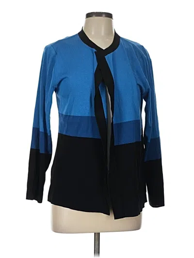 Pre-owned Misook Cardigan Sweater In Blue