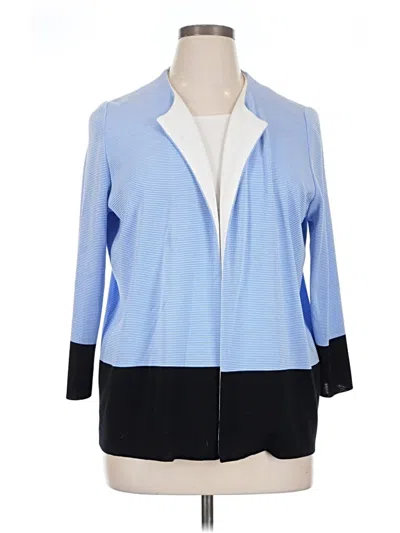 Pre-owned Misook Cardigan Sweater In Blue