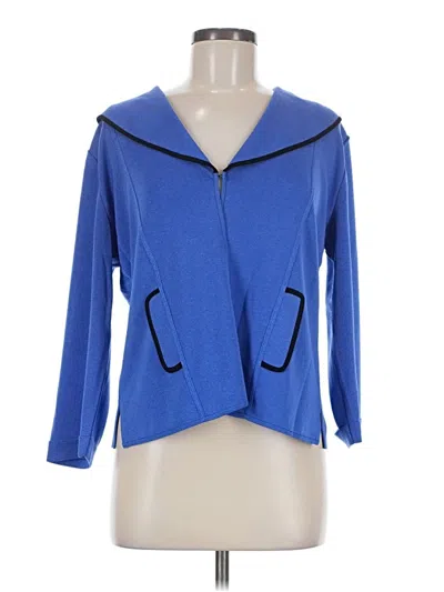 Pre-owned Misook Cardigan Sweater In Blue