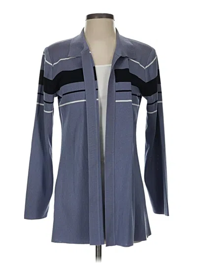 Pre-owned Misook Cardigan Sweater In Blue