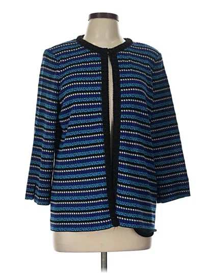 Pre-owned Misook Cardigan Sweater In Blue