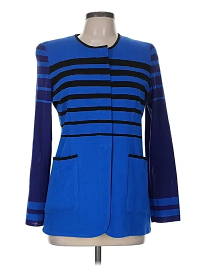 Pre-owned Misook Cardigan Sweater In Blue