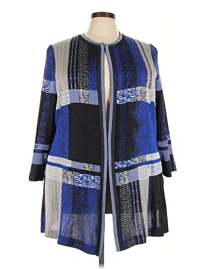 Pre-owned Misook Cardigan Sweater In Blue