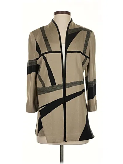 Pre-owned Misook Cardigan Sweater In Brown