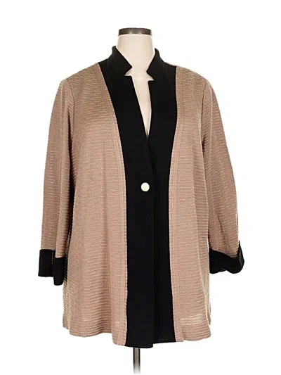 Pre-owned Misook Cardigan Sweater In Brown