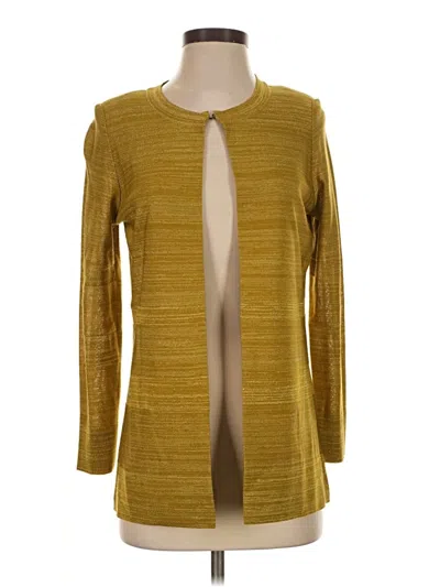 Pre-owned Misook Cardigan Sweater In Gold