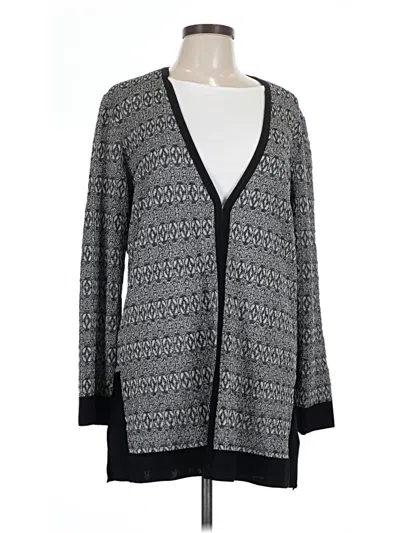 Pre-owned Misook Cardigan Sweater In Gray