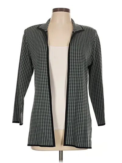 Pre-owned Misook Cardigan Sweater In Green