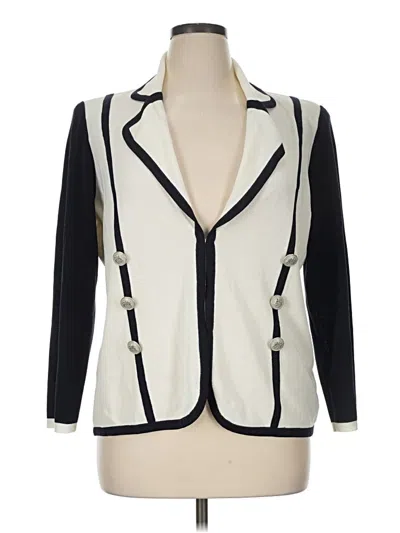 Pre-owned Misook Cardigan Sweater In Ivory