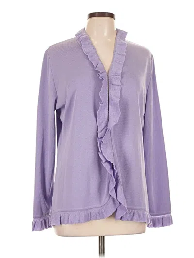Pre-owned Misook Cardigan Sweater In Purple