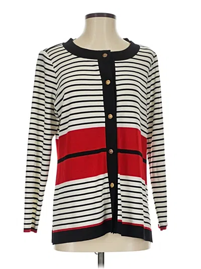 Pre-owned Misook Cardigan Sweater In Red