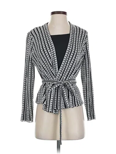 Pre-owned Misook Cardigan Sweater In Silver