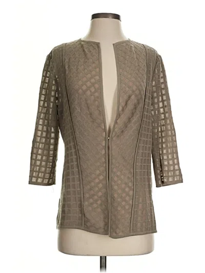 Pre-owned Misook Cardigan Sweater In Tan
