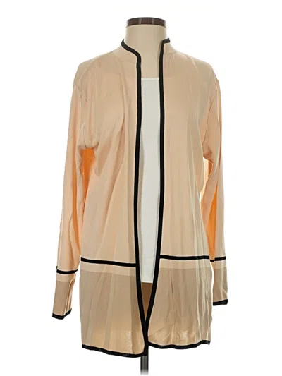 Pre-owned Misook Cardigan Sweater In Tan