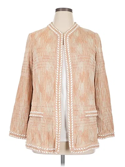 Pre-owned Misook Cardigan Sweater In Tan