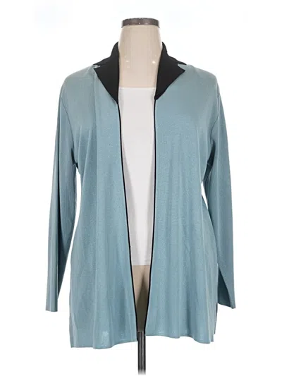Pre-owned Misook Cardigan Sweater In Teal