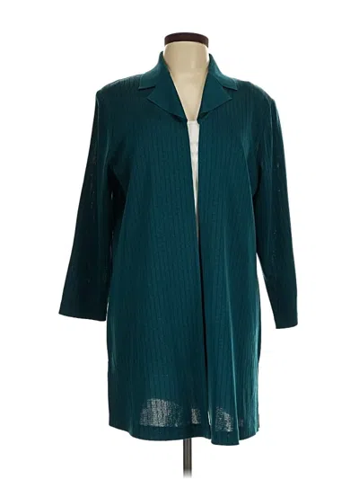 Pre-owned Misook Cardigan Sweater In Teal