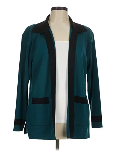 Pre-owned Misook Cardigan Sweater In Teal
