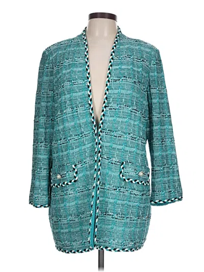 Pre-owned Misook Cardigan Sweater In Teal