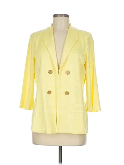 Pre-owned Misook Cardigan Sweater In Yellow