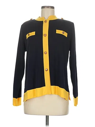Pre-owned Misook Cardigan Sweater In Yellow