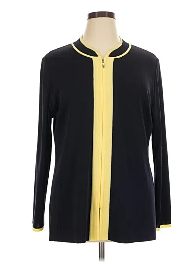 Pre-owned Misook Cardigan Sweater In Yellow