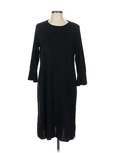 Pre-owned Misook Casual Dress In Black