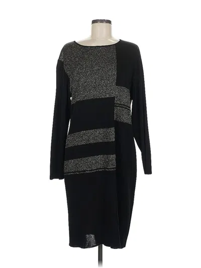 Pre-owned Misook Casual Dress In Black