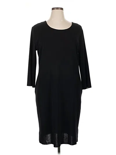 Pre-owned Misook Casual Dress In Black