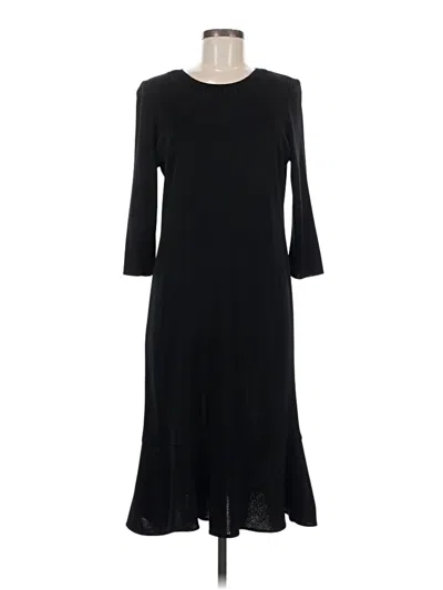 Pre-owned Misook Casual Dress In Black