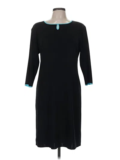 Pre-owned Misook Casual Dress In Black