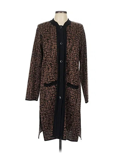 Pre-owned Misook Casual Dress In Brown