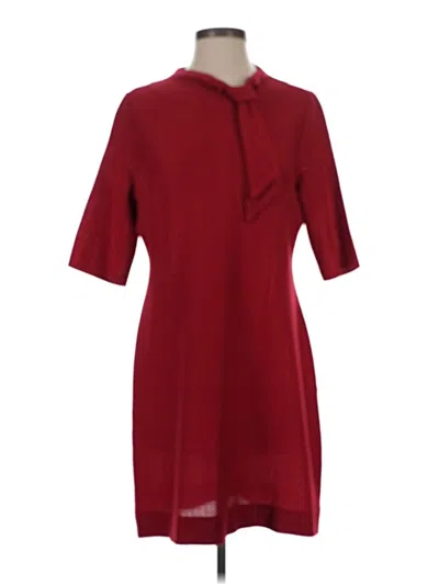 Pre-owned Misook Casual Dress In Burgundy