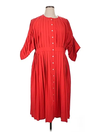 Pre-owned Misook Casual Dress In Red