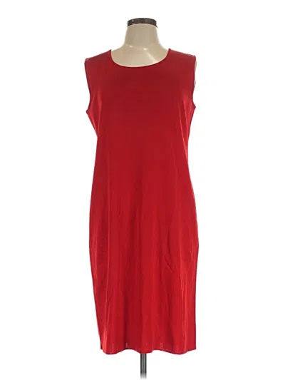 Pre-owned Misook Casual Dress In Red