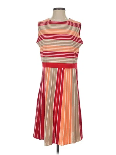 Pre-owned Misook Casual Dress In Red