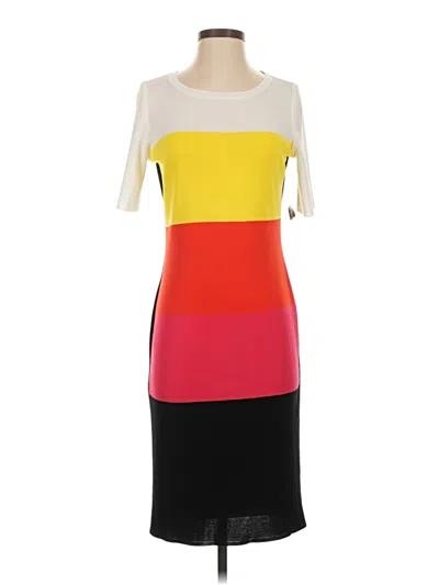Pre-owned Misook Casual Dress In Yellow