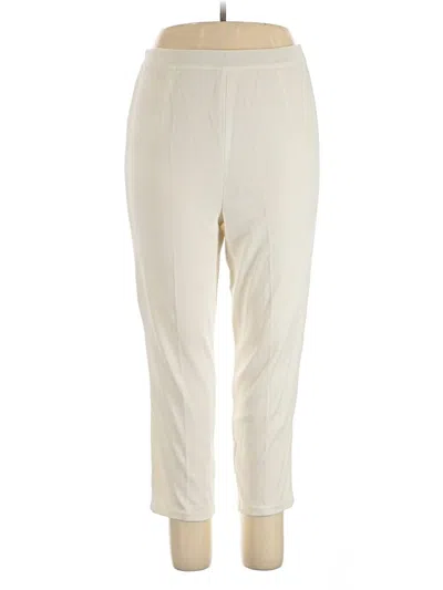 Pre-owned Misook Casual Pants In Ivory