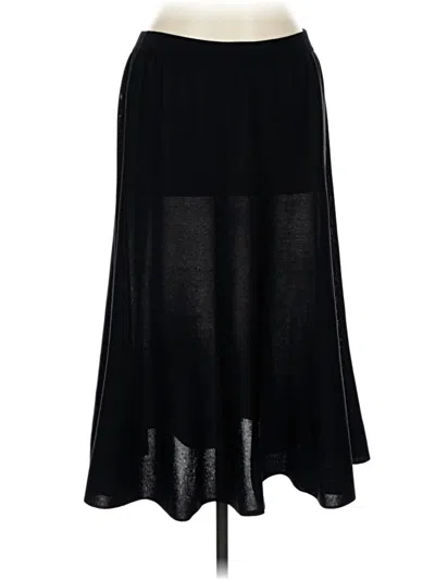 Pre-owned Misook Casual Skirt In Black