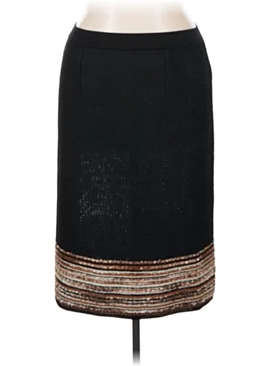 Pre-owned Misook Casual Skirt In Black