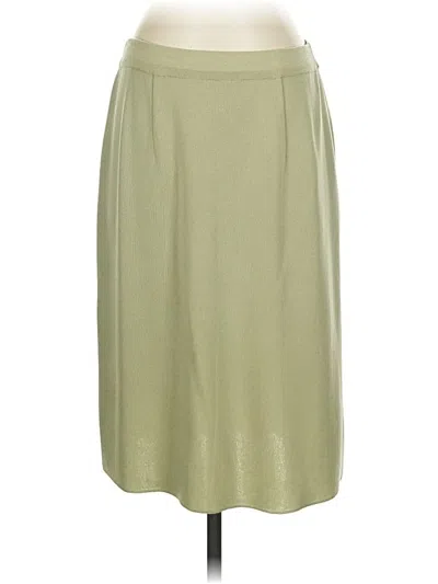 Pre-owned Misook Casual Skirt In Green