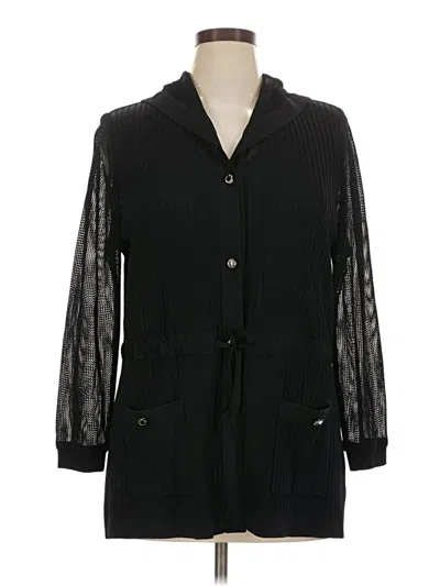 Pre-owned Misook Coat In Black