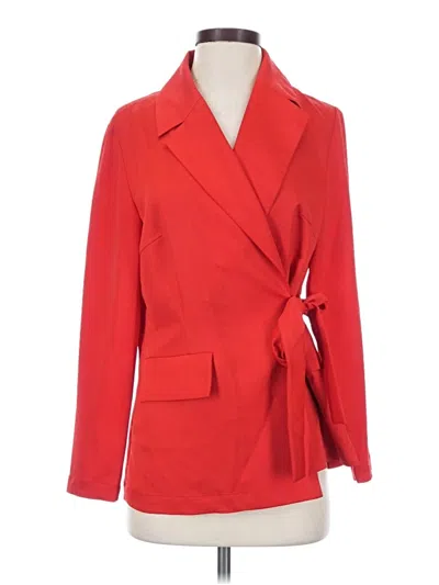 Pre-owned Misook Coat In Red