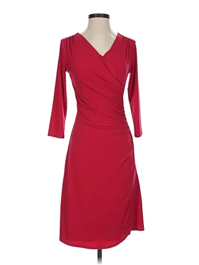 Pre-owned Misook Cocktail Dress In Burgundy