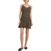 Misook Double Chain Strap Sleeveless Minidress In Green