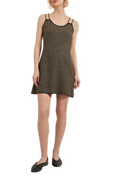MISOOK MISOOK DOUBLE CHAIN STRAP SLEEVELESS MINIDRESS