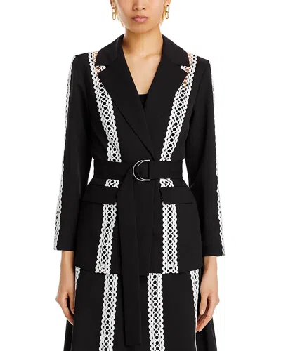 MISOOK EYELET TRIM BELTED HERITAGE JACKET